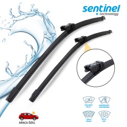 Araca Özel Silecek Takımı  Doblo 2010-  Ibıza 2008-2017 Kuga 208-2012 Opel Combo D 2012- C3 Pıcasso 2009-2010 24 16 95-105